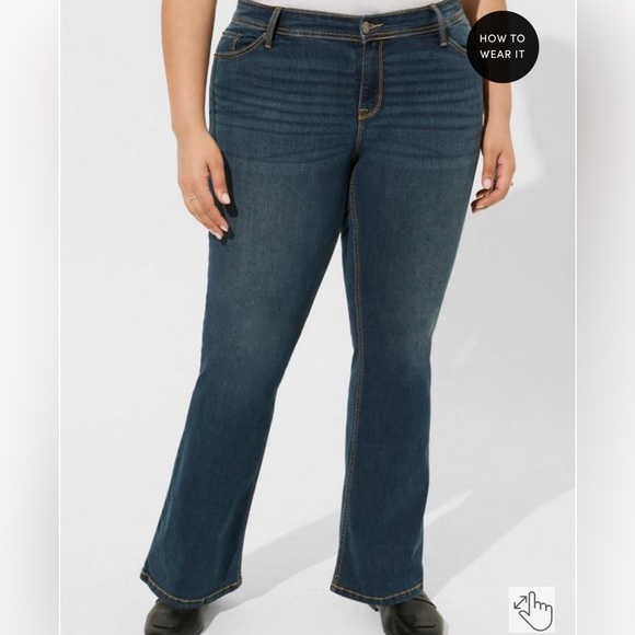 Torrid Mid Rise Slim Boot Jeans - Picture 2 of 2